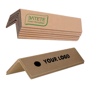 Защитный картонный уголок с логотипом